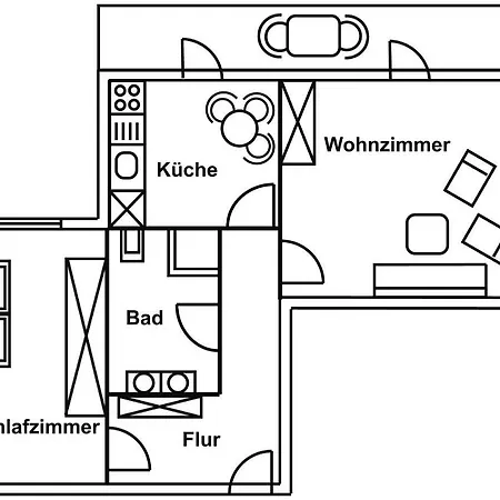 アパート Scheibenhaus オーベルストドルフ